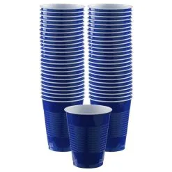 Royal Blue Plastic Cups, 16oz, 50ct