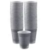 Silver Plastic Cups, 16oz, 50ct 2 Silver Plastic Cups, 16oz, 50ct -Costume Party Decor Store C920100 silver
