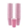 Pink Plastic Cups, 12oz, 50ct -Costume Party Decor Store C920118 pink