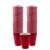 Red Plastic Cups, 12oz, 50ct 2 Red Plastic Cups, 12oz, 50ct -Costume Party Decor Store C920118 red