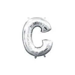 Silver Congrats Balloon Banner, 13in -Costume Party Decor Store C930301 silver 02