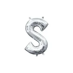 Silver Congrats Balloon Banner, 13in -Costume Party Decor Store C930301 silver 09