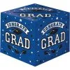 Blue Congrats Grad Cardstock Card Holder Box, 12in 1 Blue Congrats Grad Cardstock Card Holder Box, 12in -Costume Party Decor Store C935361 royal blue