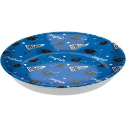 Blue Congrats Grad Plastic Serving Bowl, 14in