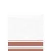 Rose Gold Striped Border Premium Paper Beverage Napkins, 5in, 40ct