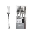 Silver Premium Plastic Forks, 40ct 2 Silver Premium Plastic Forks, 40ct -Costume Party Decor Store C938187 silver