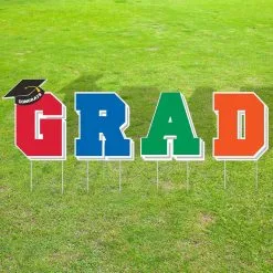 Blue Congrats Grad 2023 Graduation Outdoor Decorating Kit -Costume Party Decor Store C940886 royal blue 05