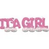 AirLoonz It’s A Girl Balloon Phrase Yard Decoration Kit -Costume Party Decor Store C941405 pink