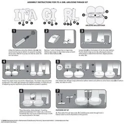 AirLoonz It’s A Girl Balloon Phrase Yard Decoration Kit 5 AirLoonz It’s A Girl Balloon Phrase Yard Decoration Kit -Costume Party Decor Store C941405 pink 01