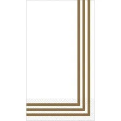 Gold-Trimmed White Premium Tableware Kit For 20 Guests -Costume Party Decor Store C942007 gold 04