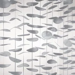 Silver Tissue Circles Hanging Backdrop, 6ft X 8ft, 12pc