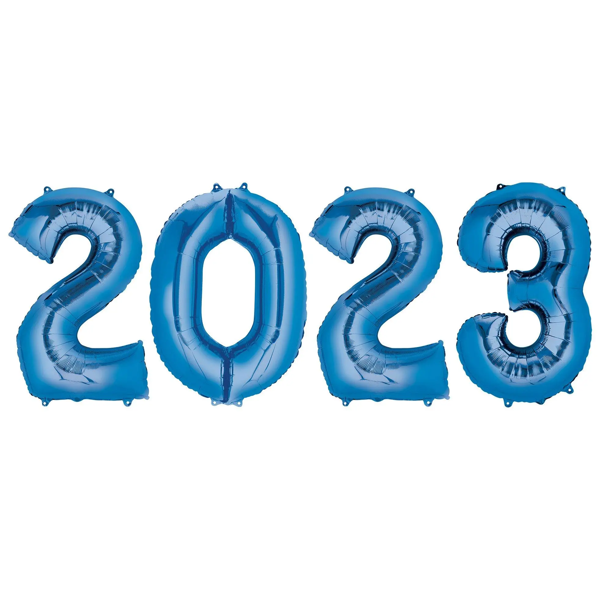 Blue 2023 Foil Balloon Year, 33in Numbers 3 Blue 2023 Foil Balloon Year, 33in Numbers