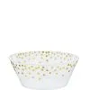 Metallic Gold Polka Dots Plastic Serving Bowl, 6in -Costume Party Decor Store C950915 gold