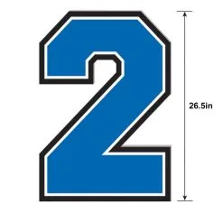 Blue 2023 Graduation Year Plastic Yard Sign Kit, 4pc -Costume Party Decor Store C953399 royal blue 02