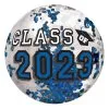 Blue Class Of 2023 Graduation Confetti Beach Ball, 24in -Costume Party Decor Store C953440 royal blue