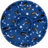Blue Round Graduation Plastic Sectional Platter, 14.25in -Costume Party Decor Store C953473 royal blue