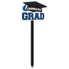 Blue Congrats Grad Cap MDF Yard Sign, 14in X 35.25in