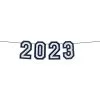 Blue 2023 Graduation Felt Banner, 12ft