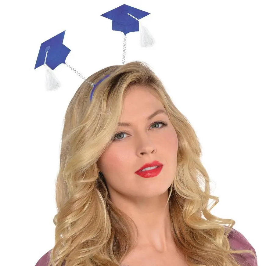 Blue Graduation Cap Head Bopper 4 Blue Graduation Cap Head Bopper - Image 2
