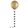 1ct, 24in, Gold Latex Balloon With Graduation Cap Tail -Costume Party Decor Store C954822 gold