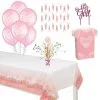 It's A Girl Baby Shower Decorating Kit -Costume Party Decor Store C960584 blush pink