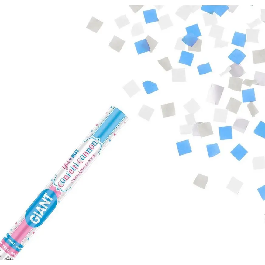 Boy Gender Reveal Confetti Cannon & Backdrop Kit 5 Boy Gender Reveal Confetti Cannon & Backdrop Kit - Image 3