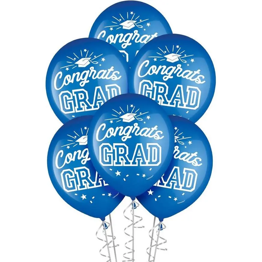 Blue Congrats Graduation Party Kit For 40 Guests 12 Blue Congrats Graduation Party Kit For 40 Guests - Image 10