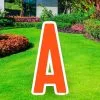 Orange Letter (A) Corrugated Plastic Yard Sign, 30in 1 Orange Letter (A) Corrugated Plastic Yard Sign, 30in -Costume Party Decor Store CL906305 orange Letter20A