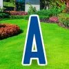 Royal Blue Letter (A) Corrugated Plastic Yard Sign, 30in -Costume Party Decor Store CL906305 royal blue Letter20A