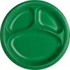 Festive Green Plastic Divided Dinner Plates 20ct 2 Festive Green Plastic Divided Dinner Plates 20ct -Costume Party Decor Store CN751624 festive green 2020 20Standard