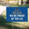 Custom School Colors Pride Blue Yard Sign -Costume Party Decor Store CN859308 royal blue 2220 20Standard
