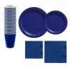 Royal Blue Paper Tableware Kit For 20 Guests -Costume Party Decor Store CN866280 royal blue 2020 20Standard
