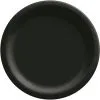 Black Extra Sturdy Paper Dinner Plates, 10in, 50ct -Costume Party Decor Store CN919671 black 5020 20Standard