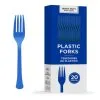 Royal Blue Heavy-Duty Plastic Forks, 20ct -Costume Party Decor Store CN919690 royal blue 2020 20Standard