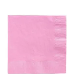 Pink Paper Lunch Napkins, 6.5in, 100ct