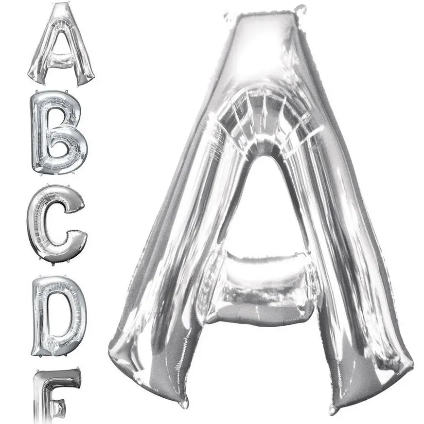 34in Silver Letter Balloon (A) 3 34in Silver Letter Balloon (A)