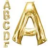 34in Gold Letter Balloon (A) -Costume Party Decor Store L686225 Letter20A