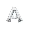 13in Air-Filled Silver Letter Balloon (A)