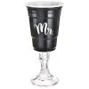 Black Plastic Mr. Stemmed Cup, 15oz