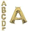 13in Air-Filled White Gold Letter Balloon (A) 2 13in Air-Filled White Gold Letter Balloon (A) -Costume Party Decor Store L941454 Letter20A