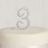 Rhinestone Silver Number 3 Cake Topper -Costume Party Decor Store N635593 320 20Standard