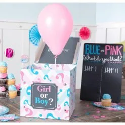 Small Pink & Blue Gender Reveal Box