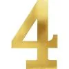 Metallic Gold Number 4 Cutouts 6ct -Costume Party Decor Store N798006 420 20Standard