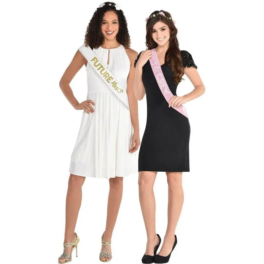 I Do Crew And Bride Sash Set, 2.5ft, 6pc 4 I Do Crew And Bride Sash Set, 2.5ft, 6pc - Image 2