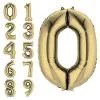 34in White Gold Number Balloon (0) 1 34in White Gold Number Balloon (0) -Costume Party Decor Store N941585 020 20Standard