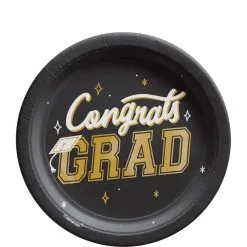 Black, Silver & Gold Celebrate The Grad Party Kit For 20 Guests -Costume Party Decor Store N968389 2020 20Standard 01