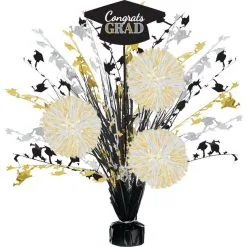 Black, Silver & Gold Celebrate The Grad Party Kit For 20 Guests -Costume Party Decor Store N968389 2020 20Standard 07