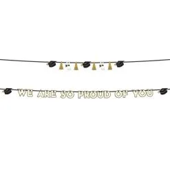 Black, Silver & Gold Celebrate The Grad Party Kit For 20 Guests -Costume Party Decor Store N968389 2020 20Standard 08