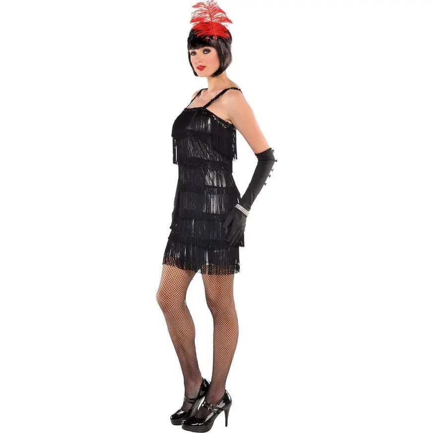 Adult Flashy Flapper Costume 4 Adult Flashy Flapper Costume - Image 2