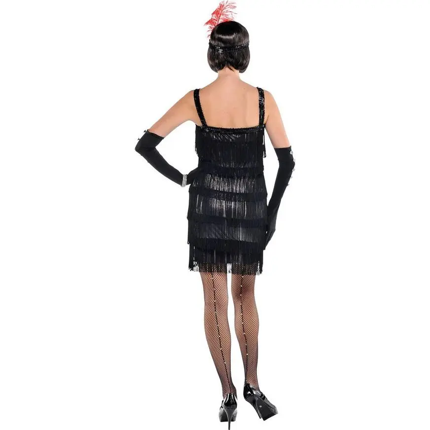 Adult Flashy Flapper Costume 5 Adult Flashy Flapper Costume - Image 3